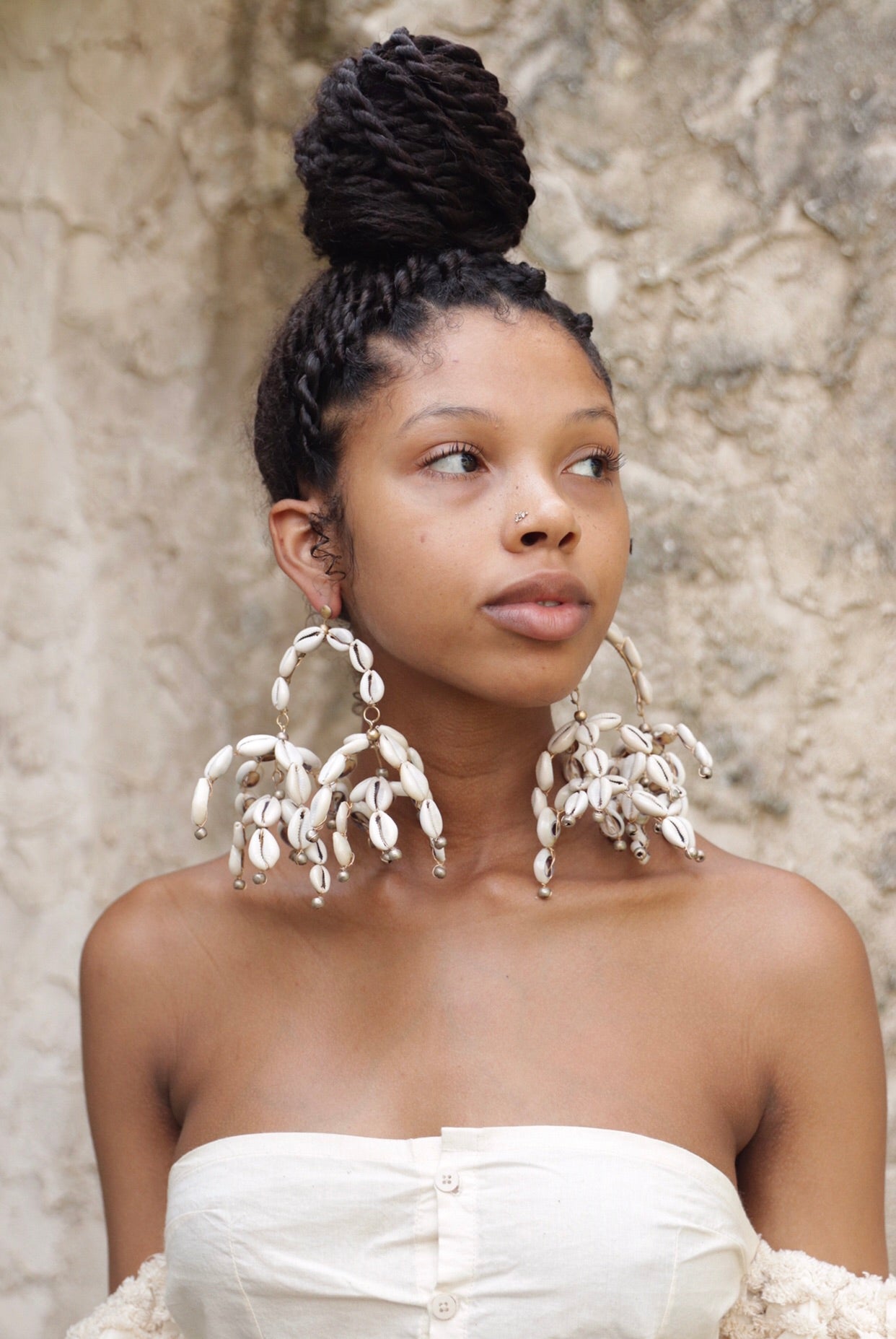 Cowrie Mobile Earrings