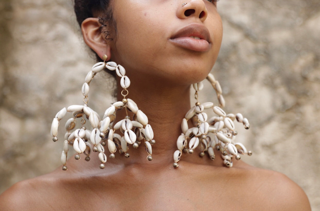 Cowrie Mobile Earrings