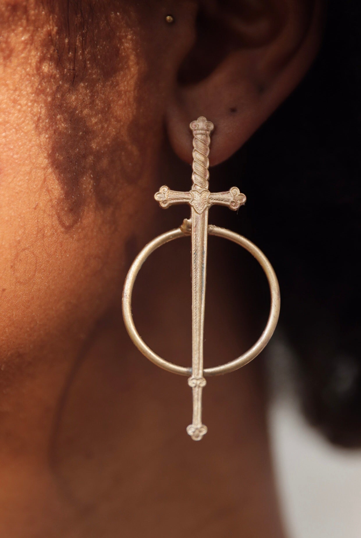 Ace of Swords Hoops
