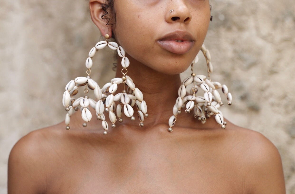 Cowrie Mobile Earrings